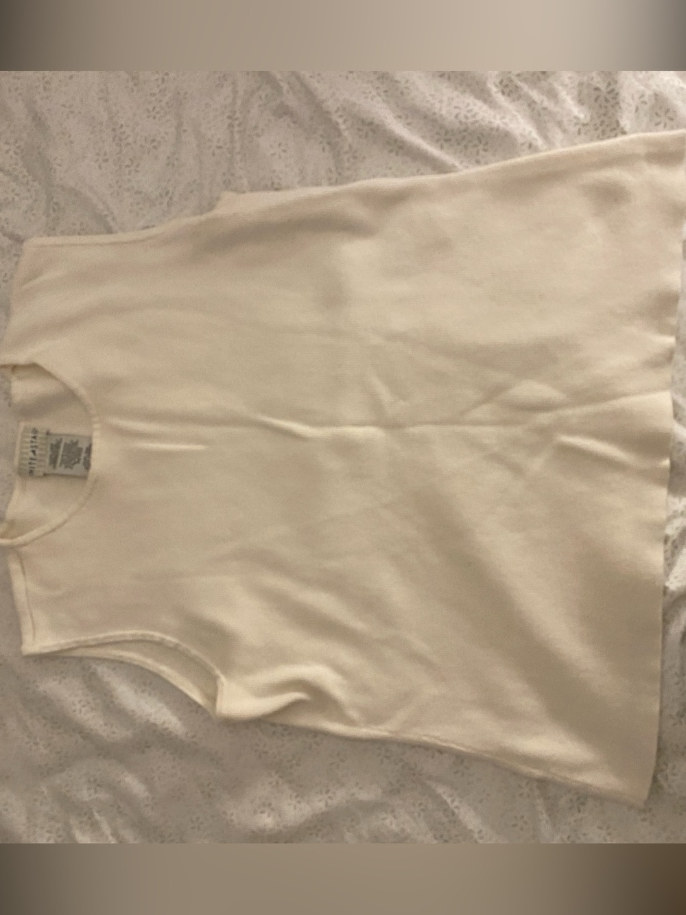 White Stag Cream Ribbed Tank Top